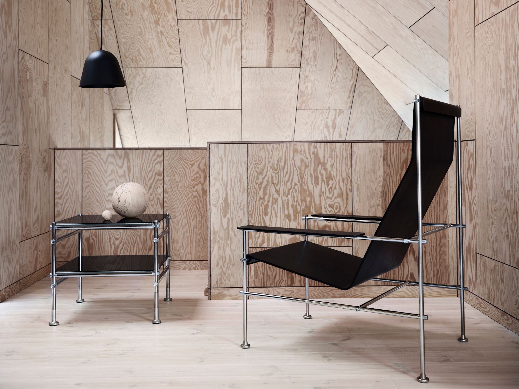 Стальной и стеклянный журнальный столик с отсеком для хранения Bla Station Able ARCH-00029113 - Вид №1