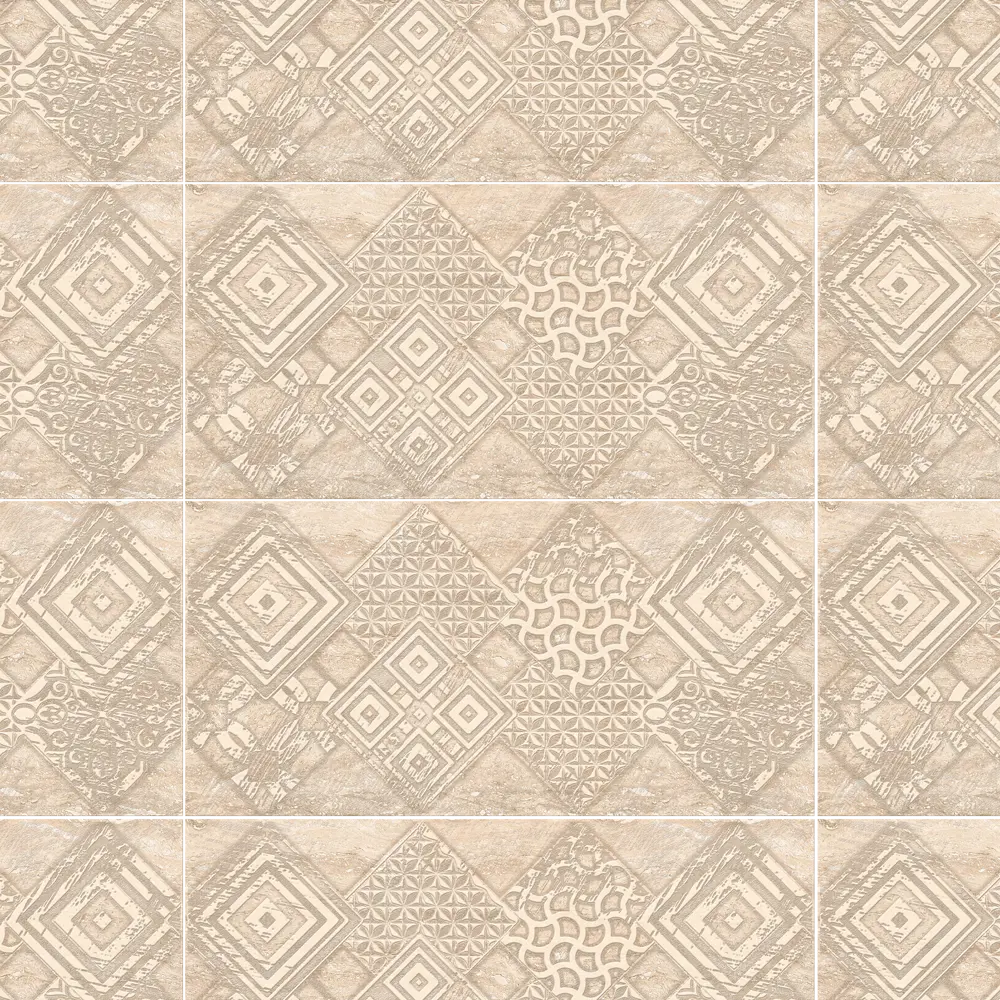 Декор настенный Azori Ascoli Geometria 31.5x63 см матовый камень цвет бежевый 82604073 STLM-2074147 - Вид №2