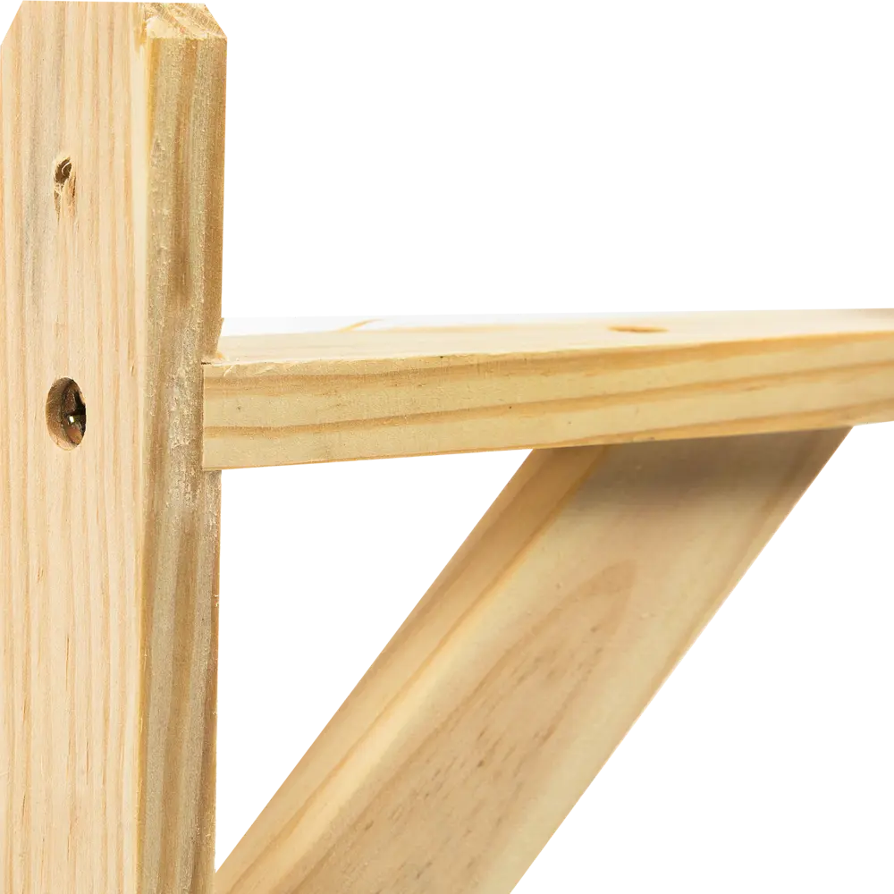 Кронштейн деревянный №15 15х20 см нагрузка до 30 кг, сосна LARVIJ STLM-2087213 - Вид №1
