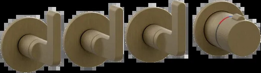 Смеситель для душа 58336 713 Gessi Inciso СТАРИННАЯ ЛАТУНЬ