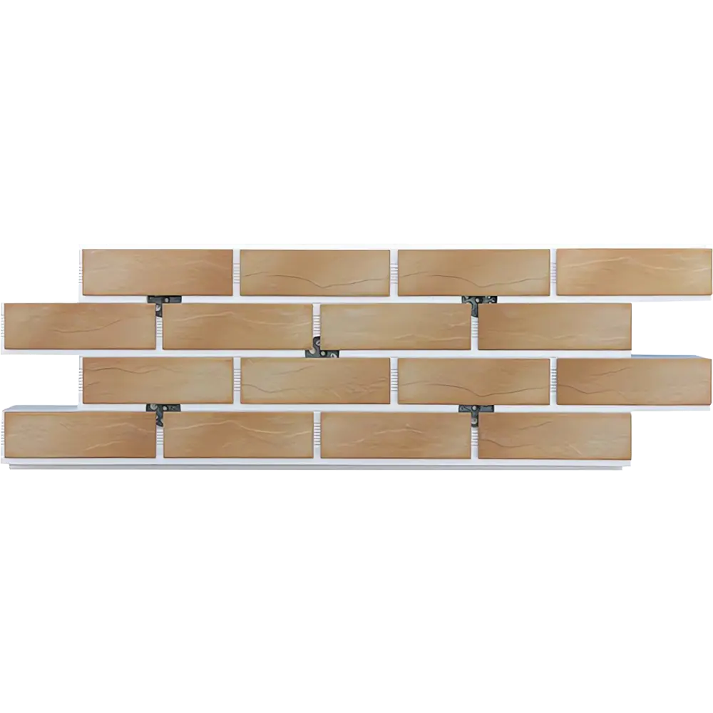 Термопанель рядовая Мосстрой-31 Brick House бежевый 118x41x5 см STLM-2063338