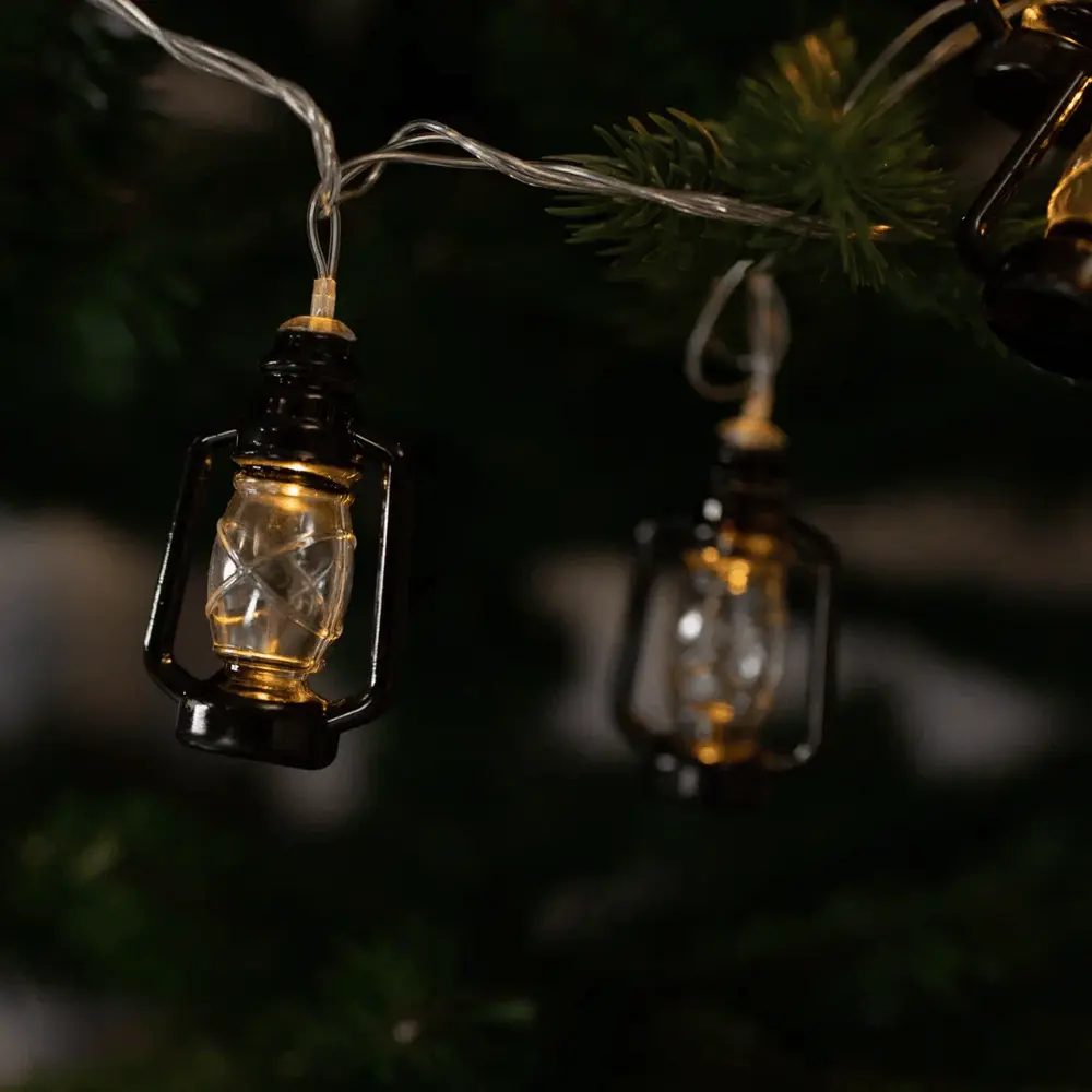 88961515 Электрогирлянда Auralight Фонарики 4 м 20 ламп теплый желтый цвет света 3 режима работы STLM-0966418  - Вид №9