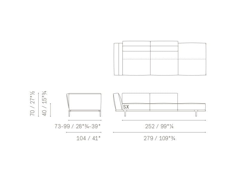 Ткань диван Poltrona Frau коллекция-диваны и кресла ARCH-00009449 - Вид №3