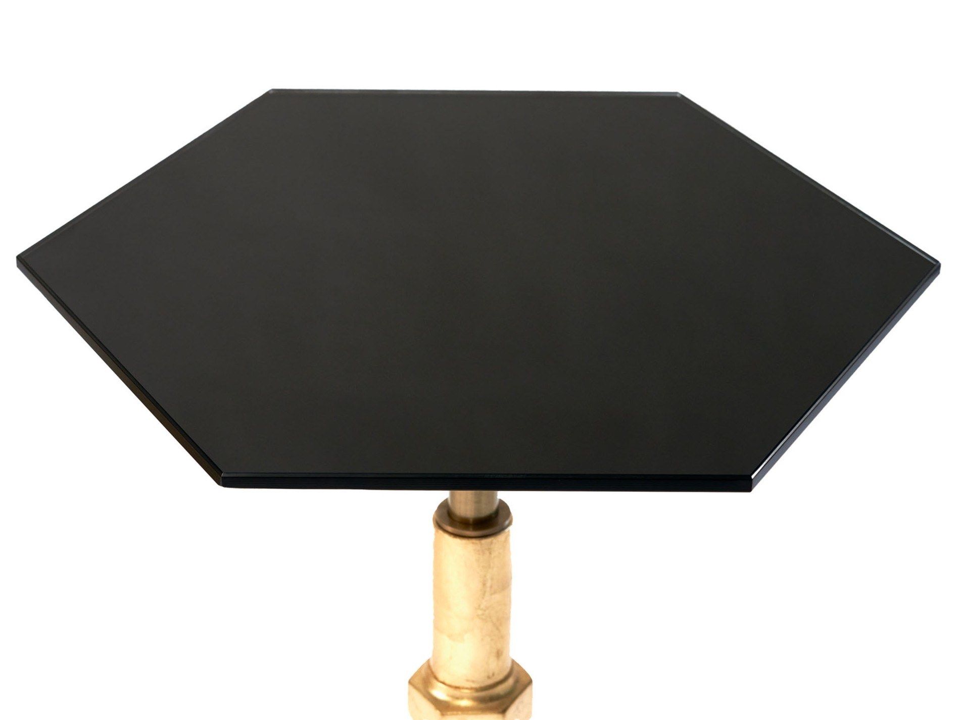 Высокий стеклянный шестиугольный журнальный столик MARIONI Келли ARCH-00030772 - Вид №1