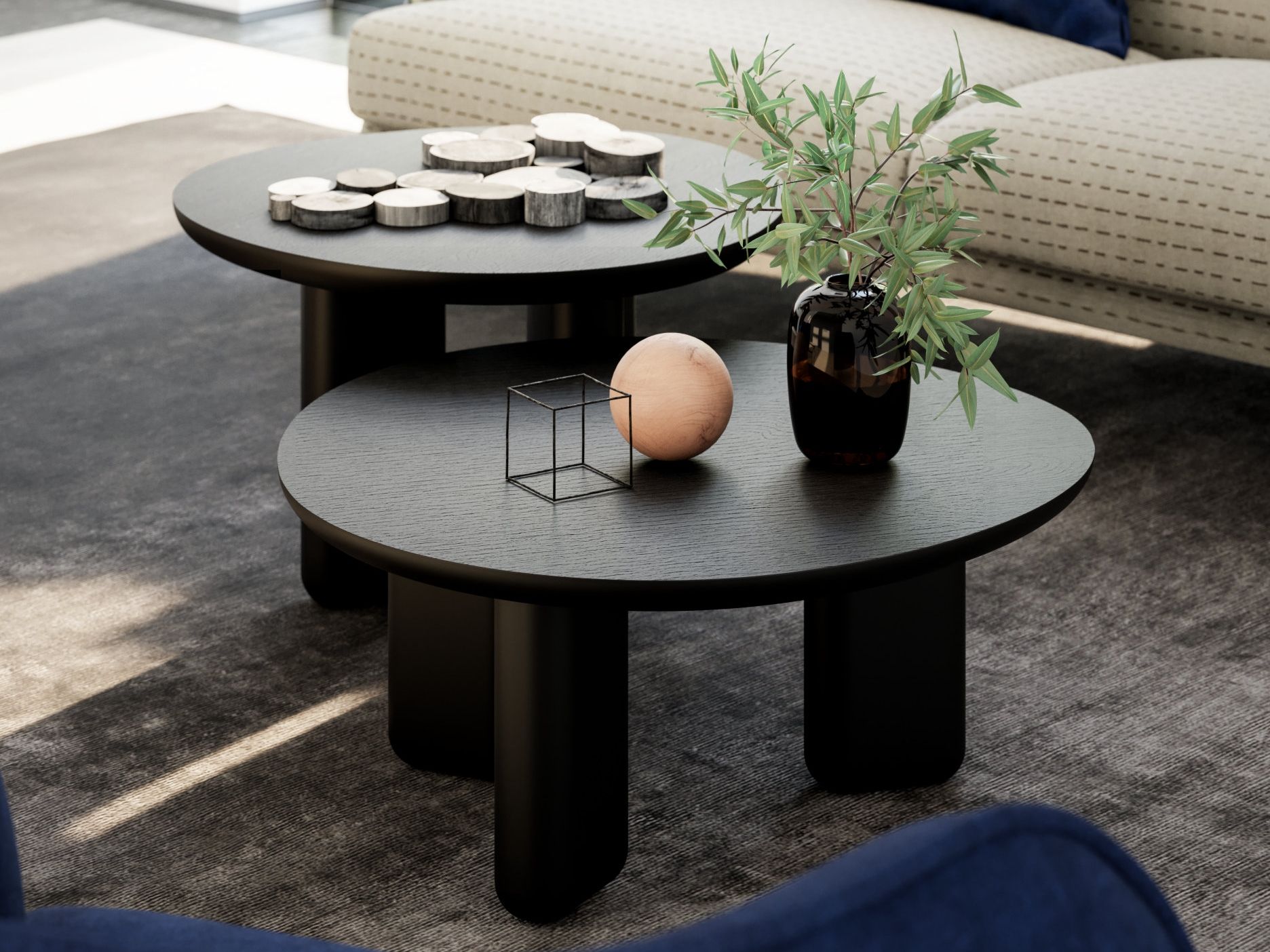 Круглый деревянный журнальный столик Liu Jo Living Collection ARCH-00029165 - Вид №4