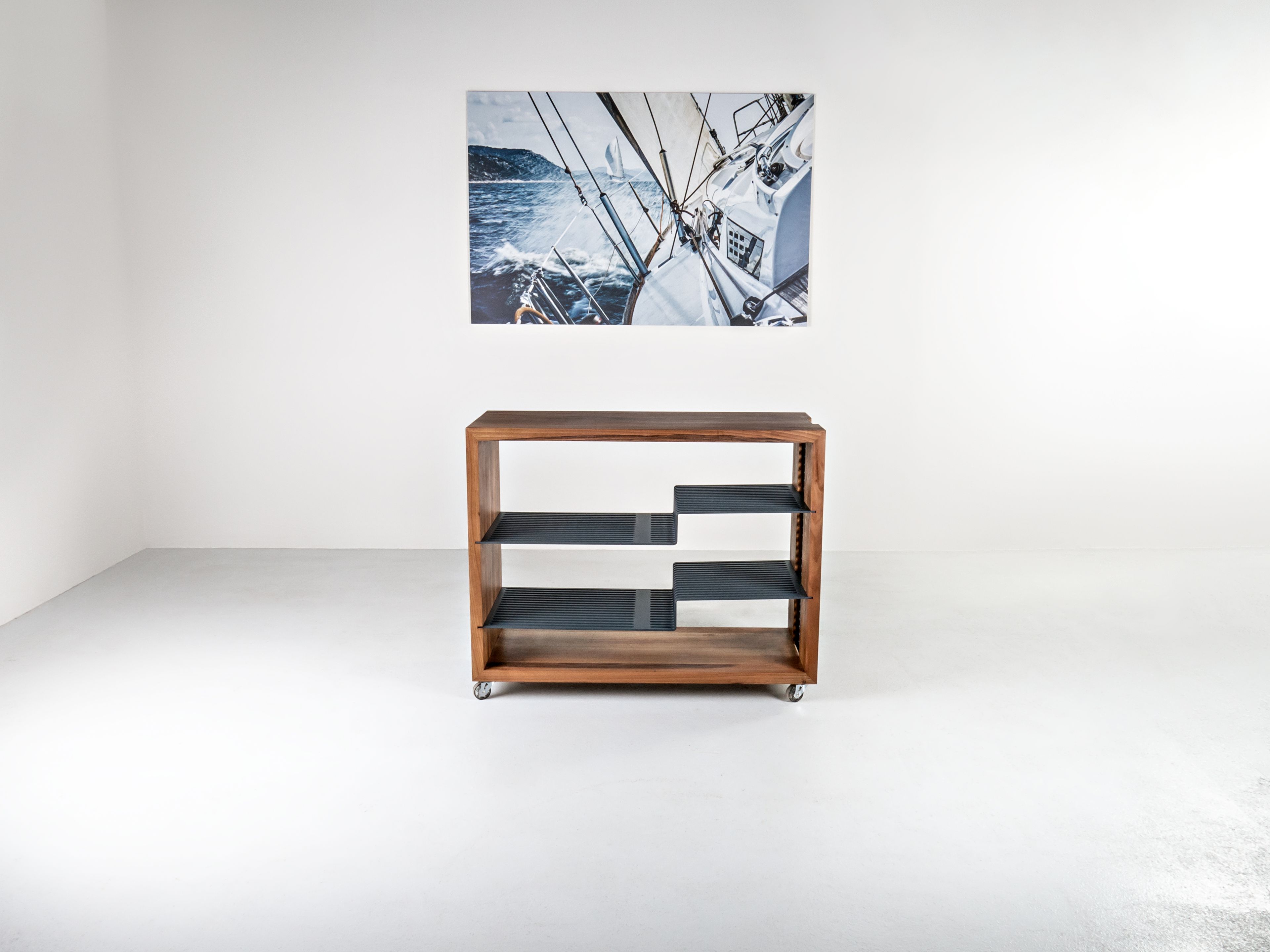 ТВ шкаф из массива дерева с колесами HOOKL und STOOL Polyline ARCH-00110075 - Вид №1