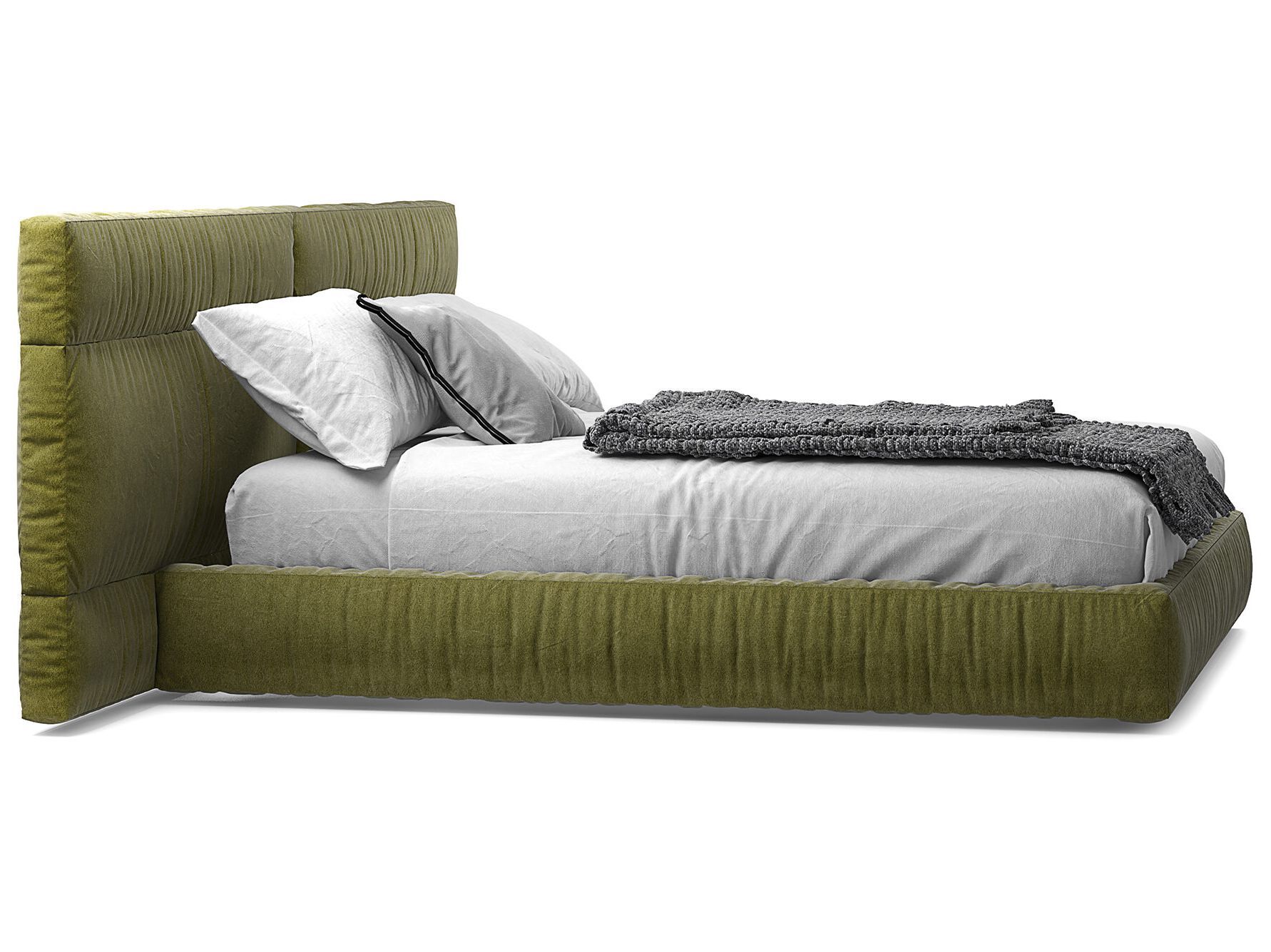 Двуспальная кровать для хранения ткани с мягким изголовьем Nobonobo PETER 2.0 ARCH-00033308 - Вид №2