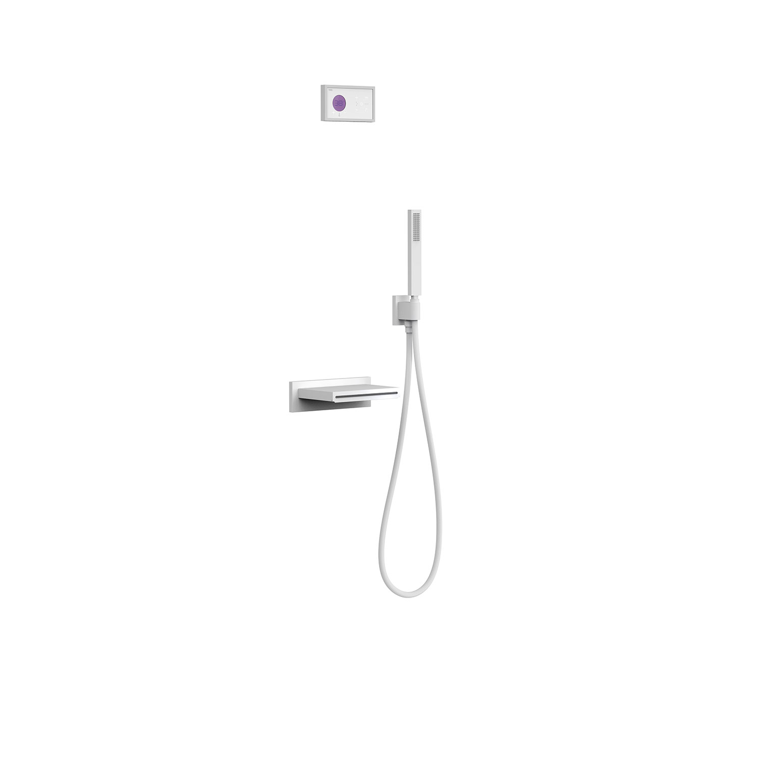 КОМПЛЕКТ ДЛЯ ДУША de grifo termostático electrónico empotrado de 2 вида Душевой Техники Blue Edition для ванной и душа-09286553BM TRES Electronic