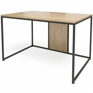 Письменный стол деревянный на металлических ножках светло-коричневый "Лофт" DT-1 light Z MILLWOOD TWINKLE 134472 Дуб сонома;бежевый