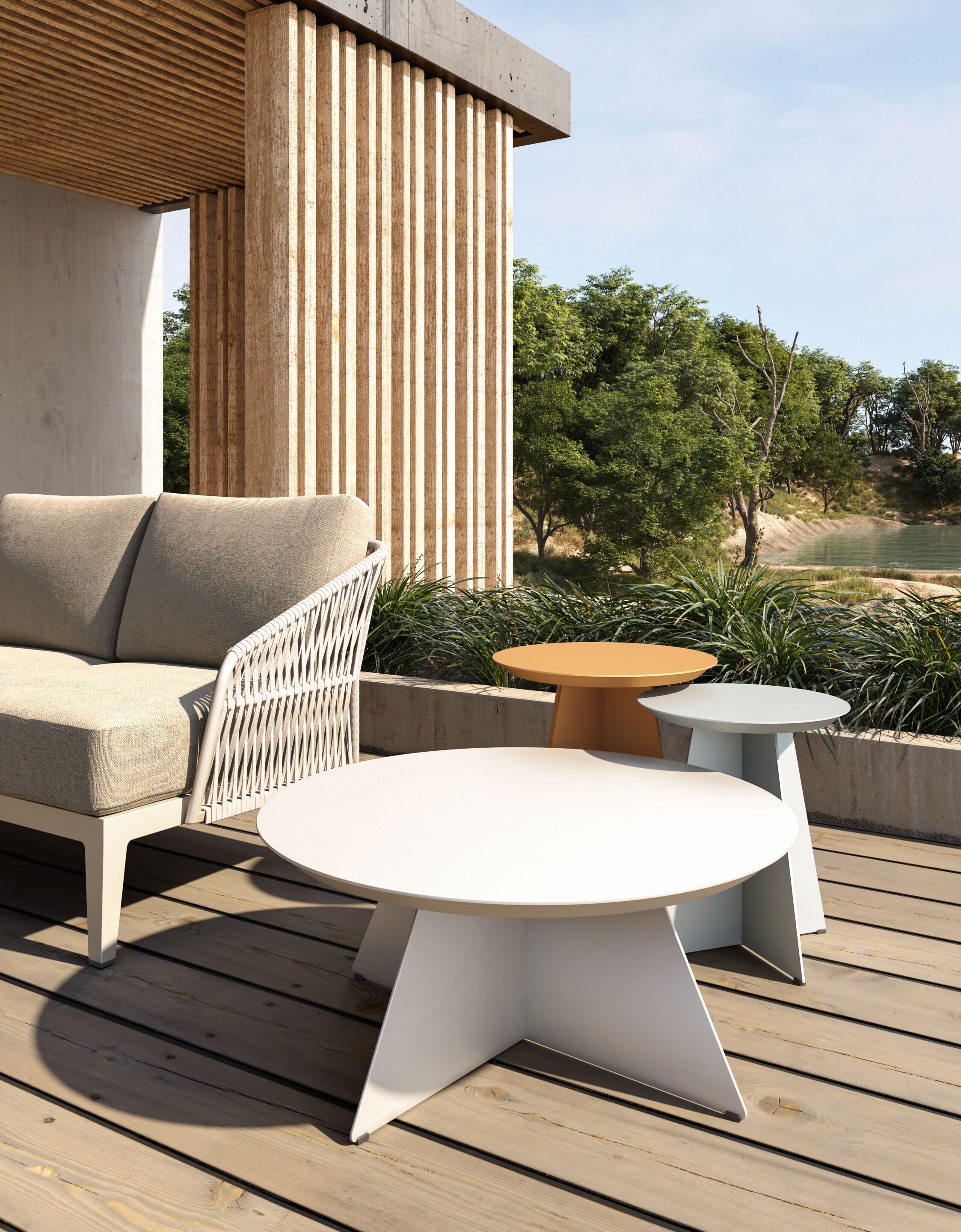 Круглый садовый стол VINEKO Mia ARCH-00059974 - Вид №1