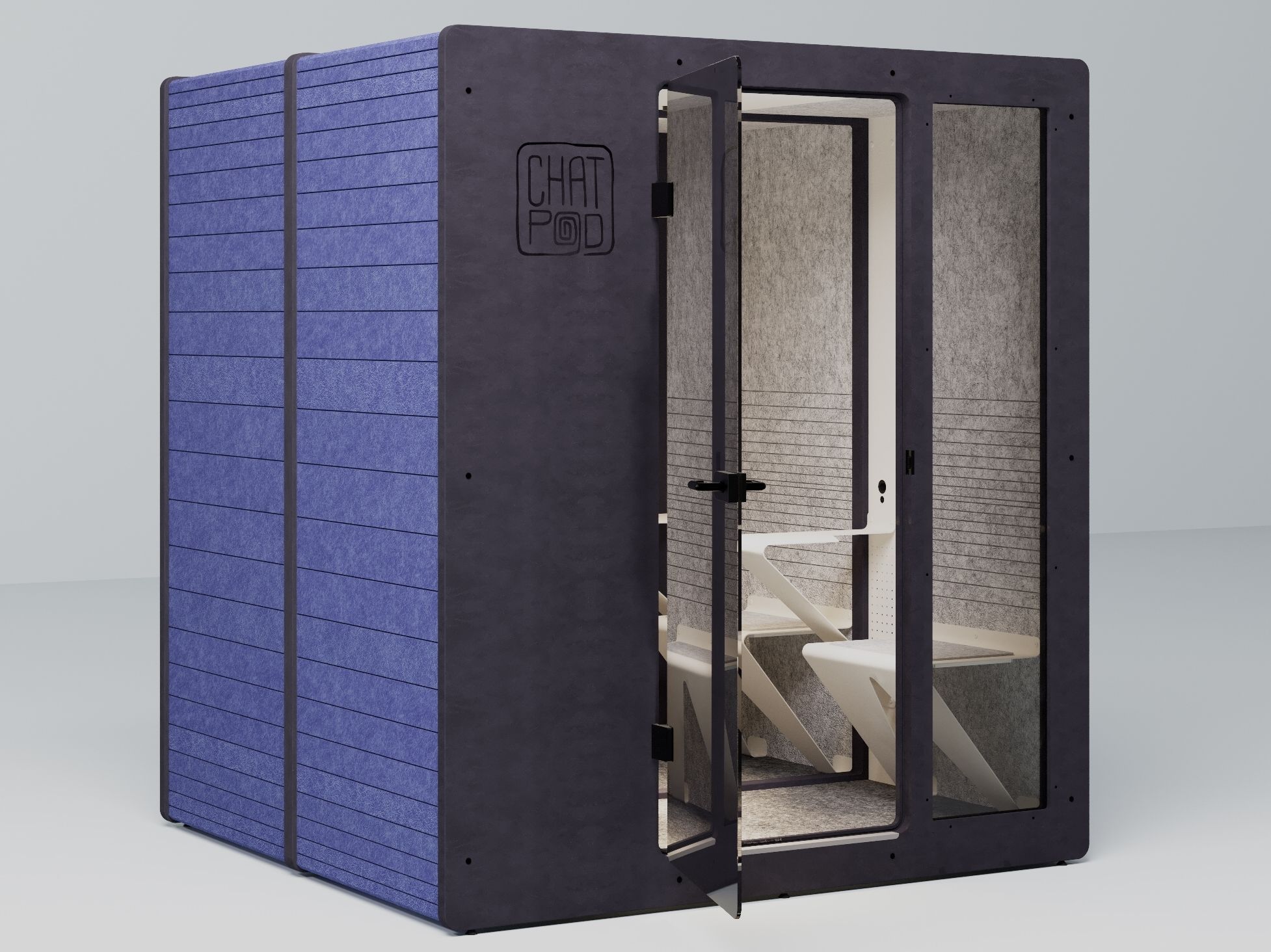 Акустическая офисная кабина со встроенным освещением IMPACT ACOUSTIC® CHATPOD 700 BENCH ARCH-00099467 - Вид №3