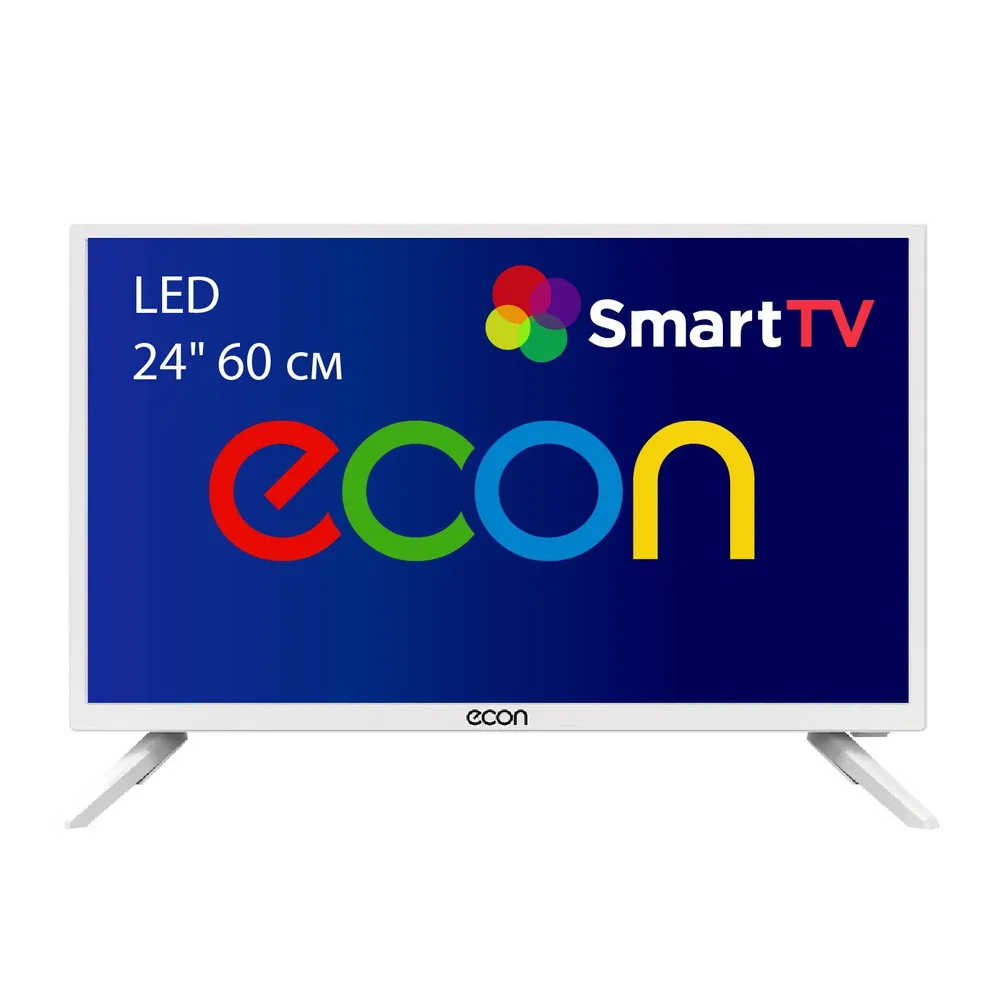 91023916 Телевизор EX-24HS001W LED Smart TV 24" 60 см цвет белый STLM-0445613 ECON
