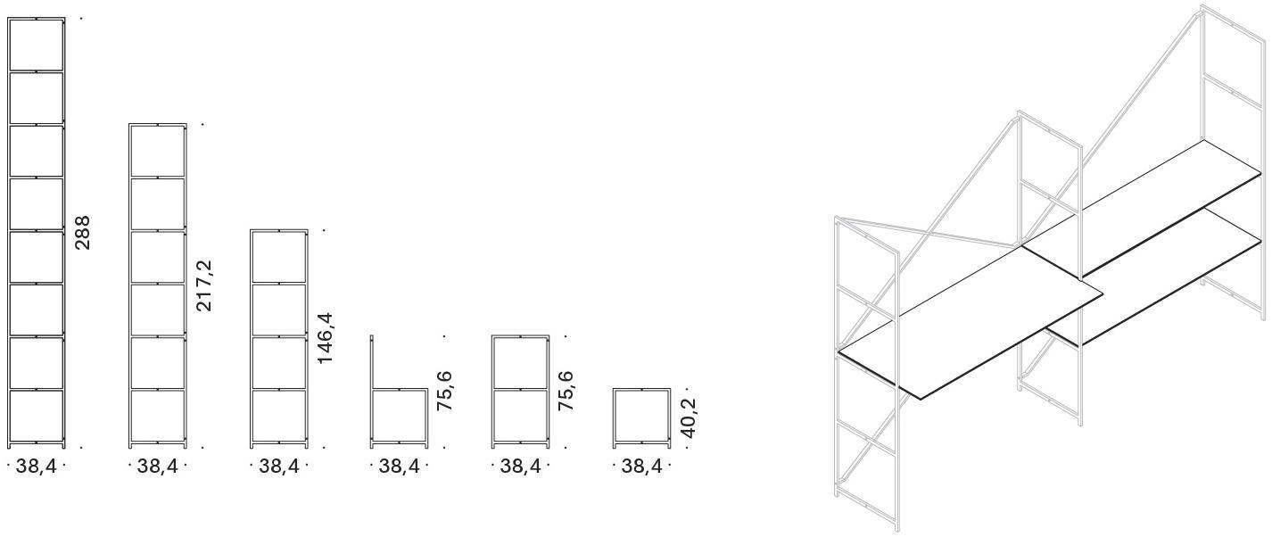 MA/U STUDIO Полка из стали с порошковым покрытием R.i.g sun-id-1365309 - Вид №12