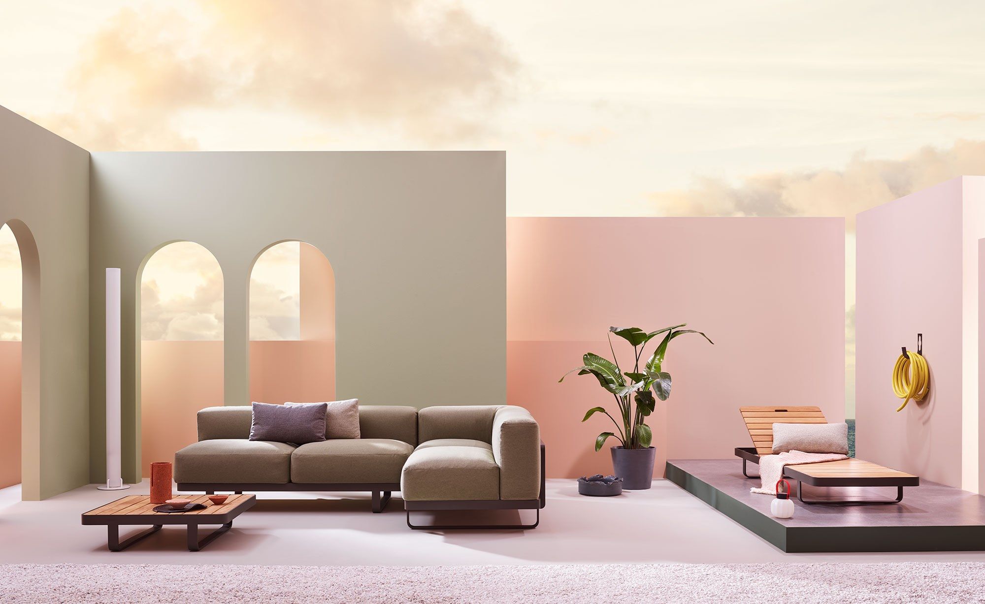 Квадратный стол из тикового дерева Terraforma Makemake ARCH-00134171 - Вид №3