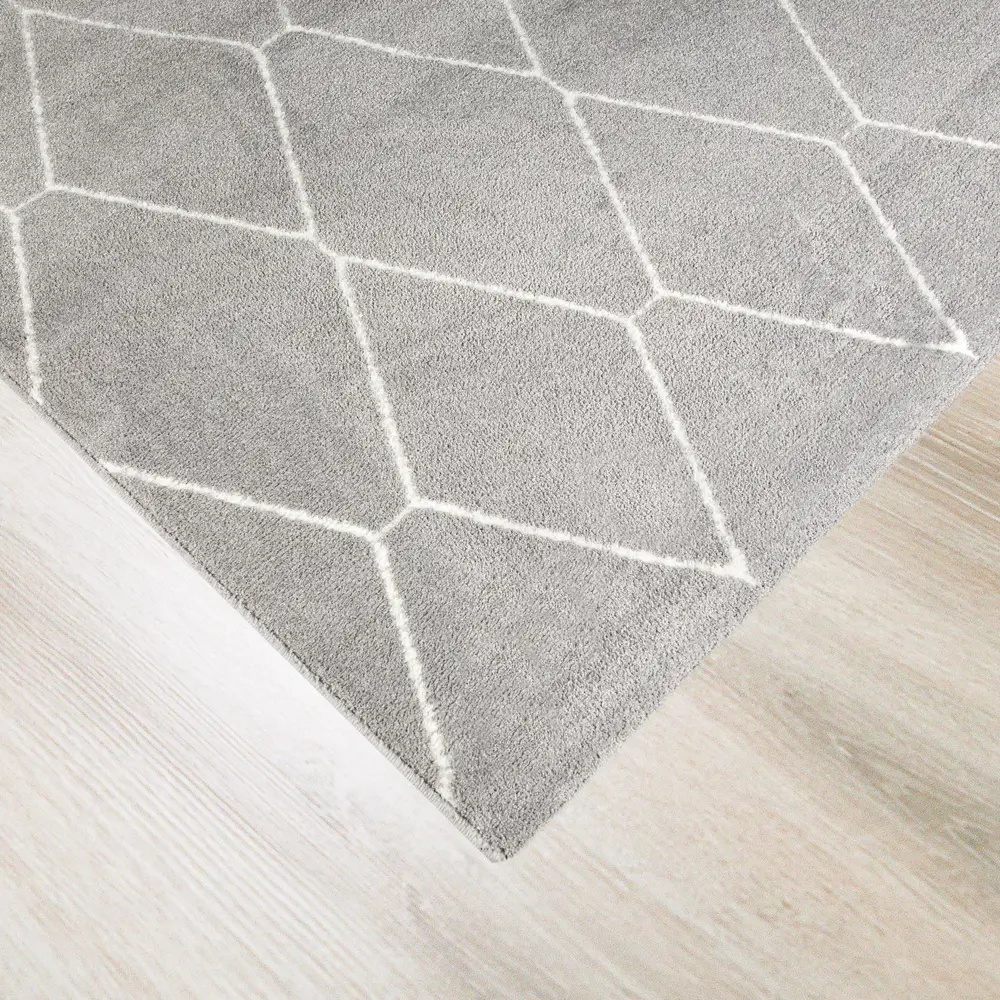 Ковер полиэстер Clima 81228 200x290 см цвет серый DEVOS-CABY STLM-2202839 - Вид №1