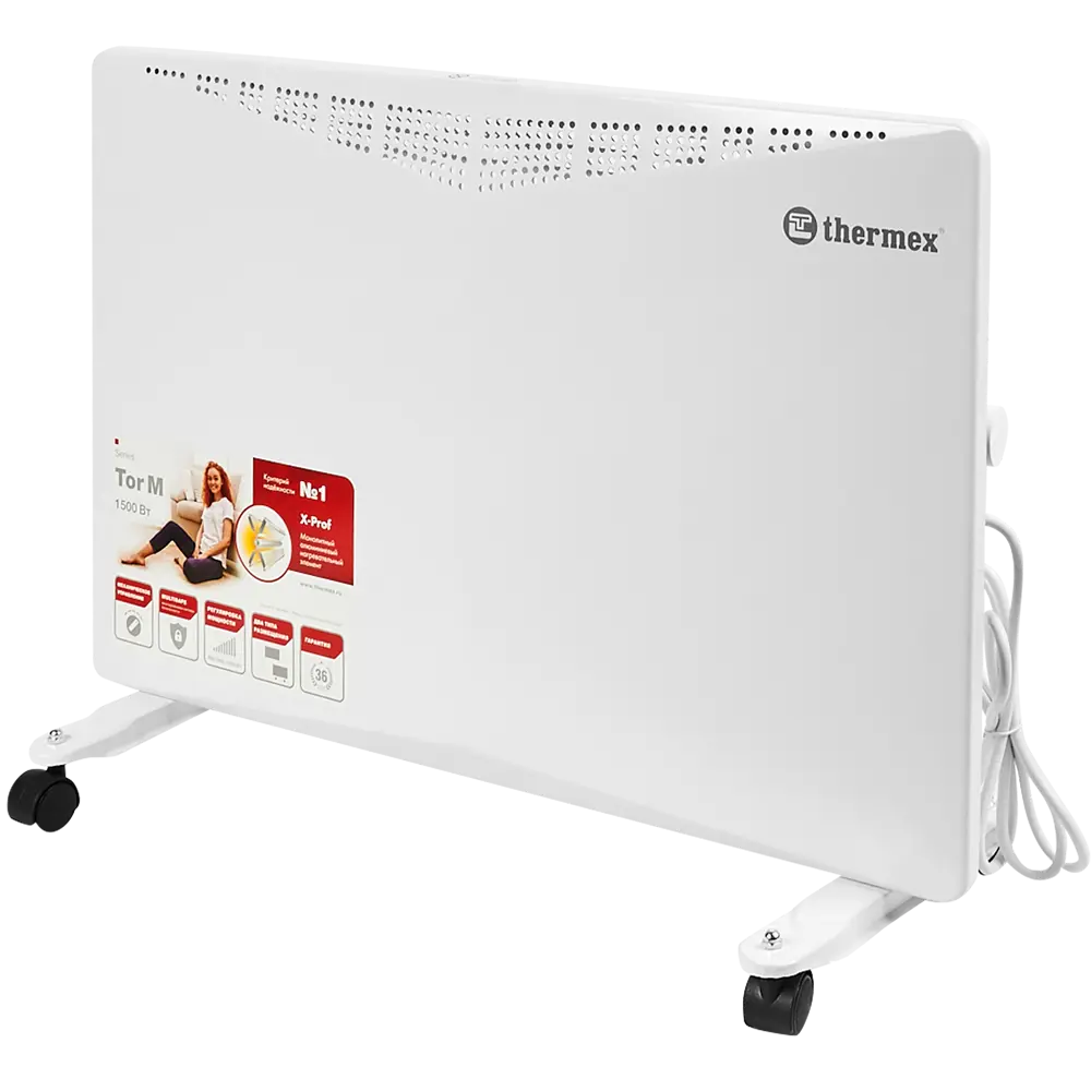 Конвектор мобильный Thermex Tor 1500M, 1000-1500 Вт STLM-2208701