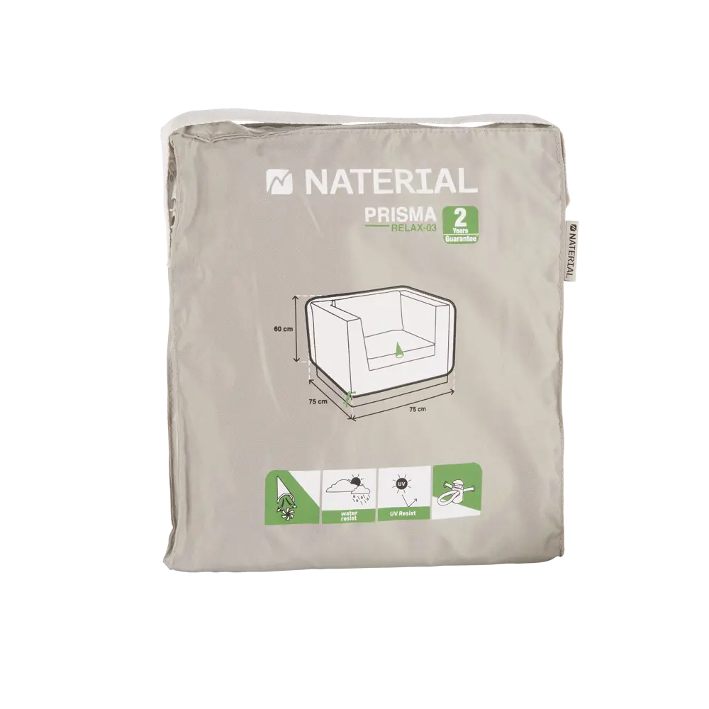 Защитный чехол для кресел Naterial 75x60x75 см полиэстер светло-серый STLM-2184475