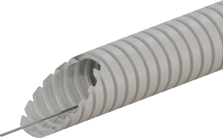 Гофрированная труба Экопласт D25 мм для кабельных линий с протяжкой 82771211