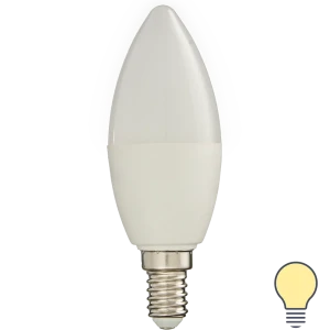 Лампа умная светодиодная Osram Smart Plus E14 220-240 В 5 Вт свеча матовая 470 лм теплый белый свет