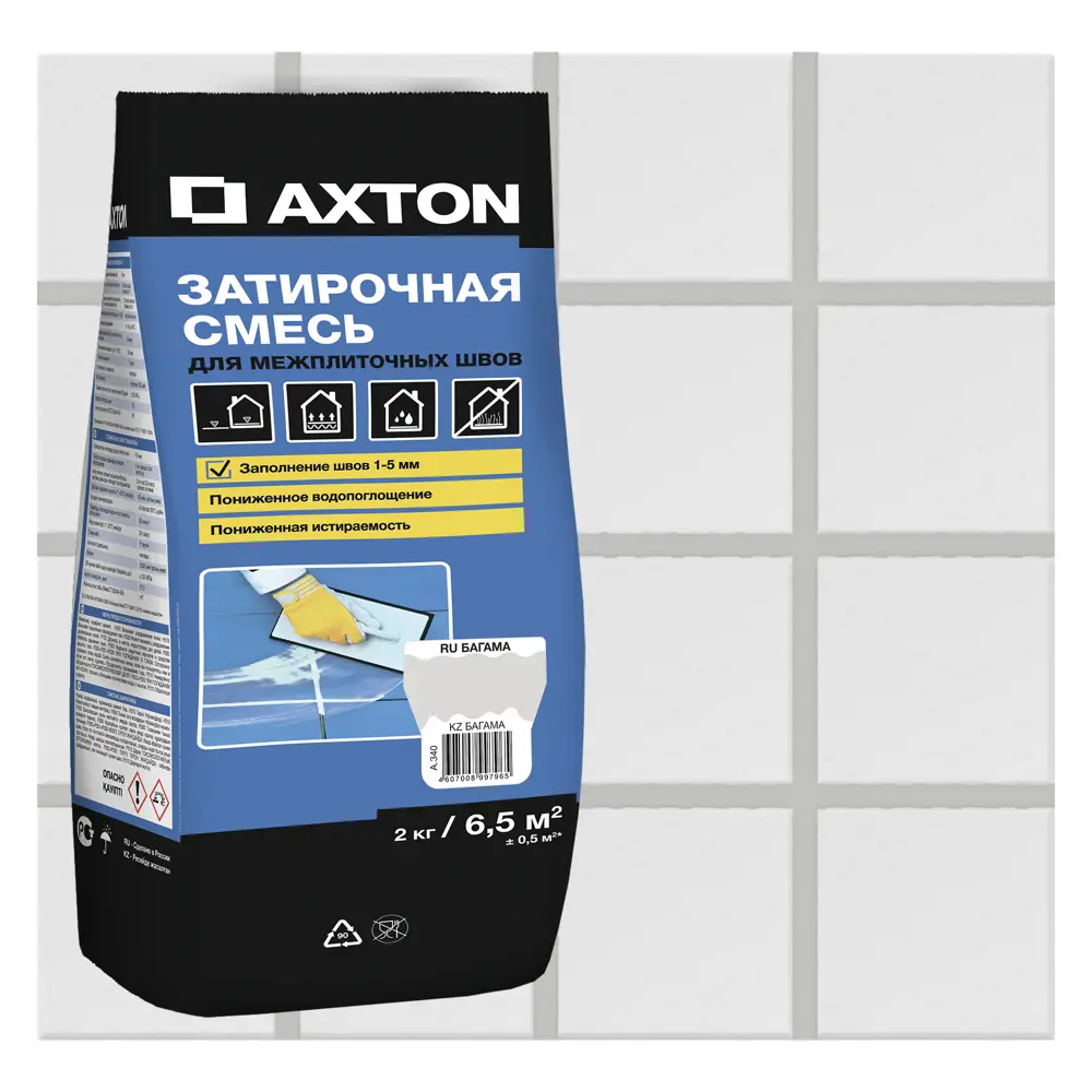 Затирка цементная Axton А.340 цвет багамы 2 кг Без серии STLM-2126752