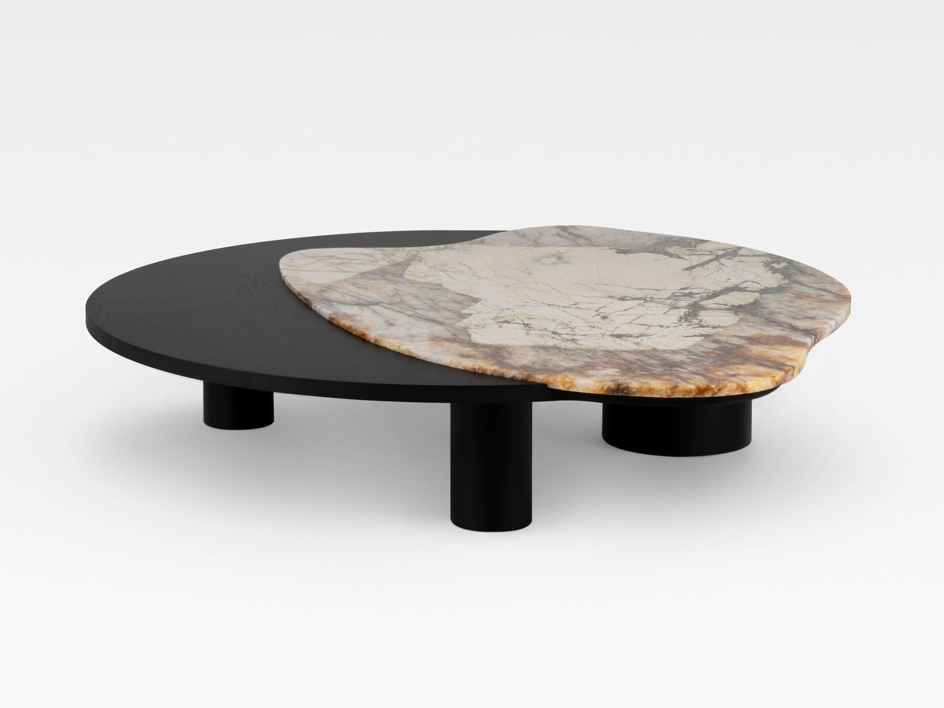 Низкий журнальный столик из гранита и дуба Патагонии Greenapple Bordeira ARCH-00052338