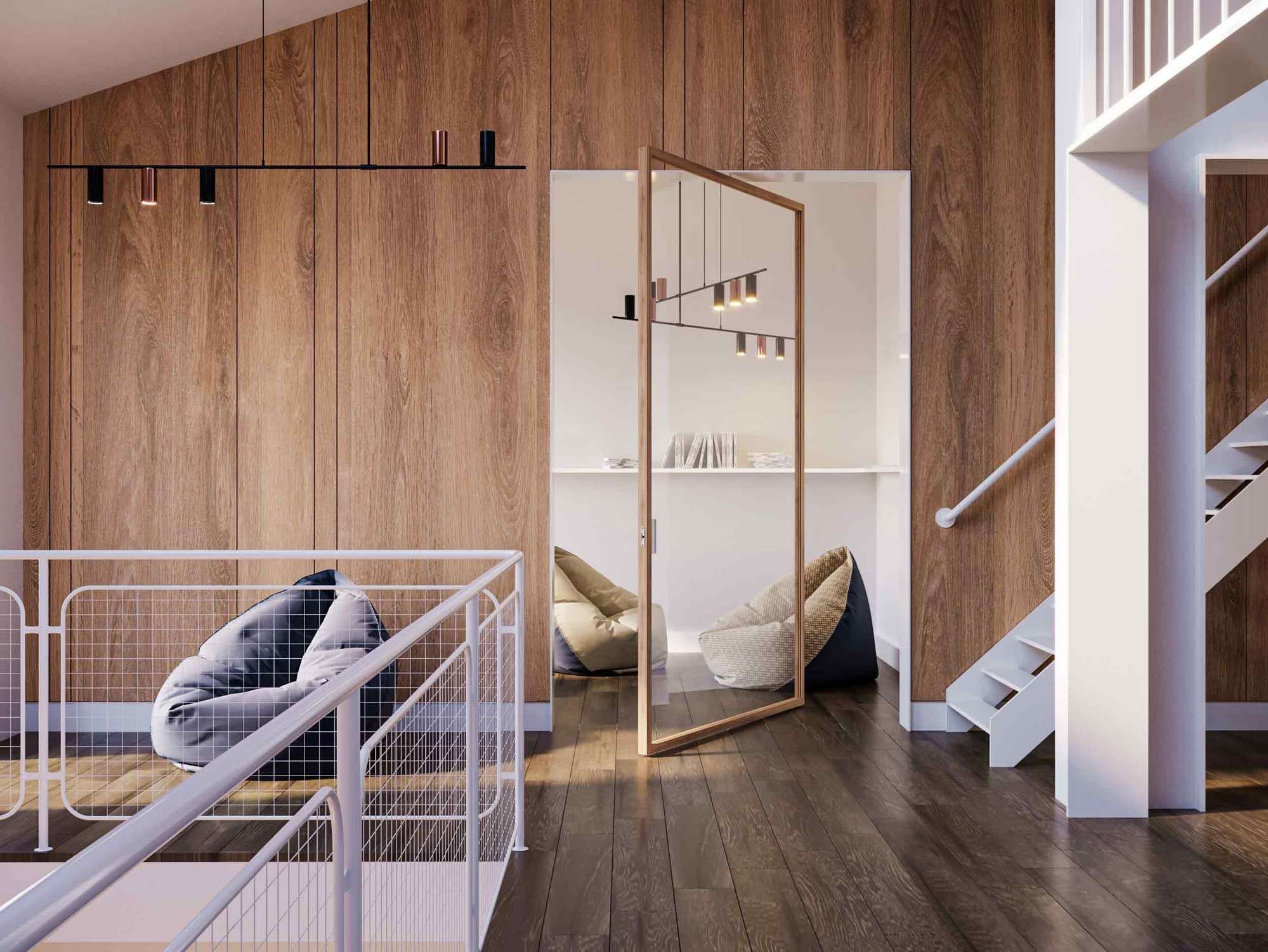 Распашная дверь из дерева и стекла Carminati Skyline System ARCH-00052121