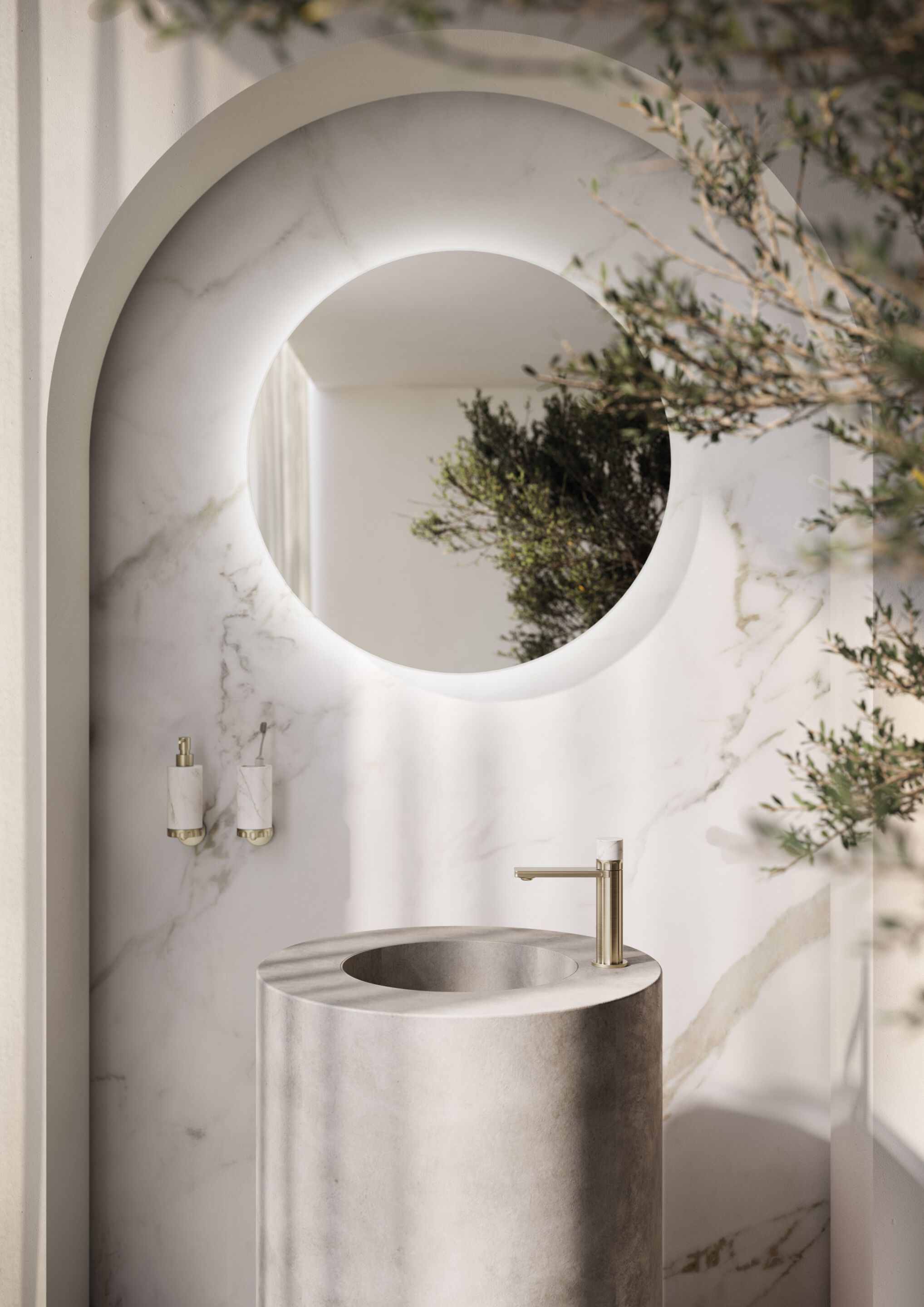 Смеситель для раковины с одним отверстием Newform IONIKA ARCH-00103963