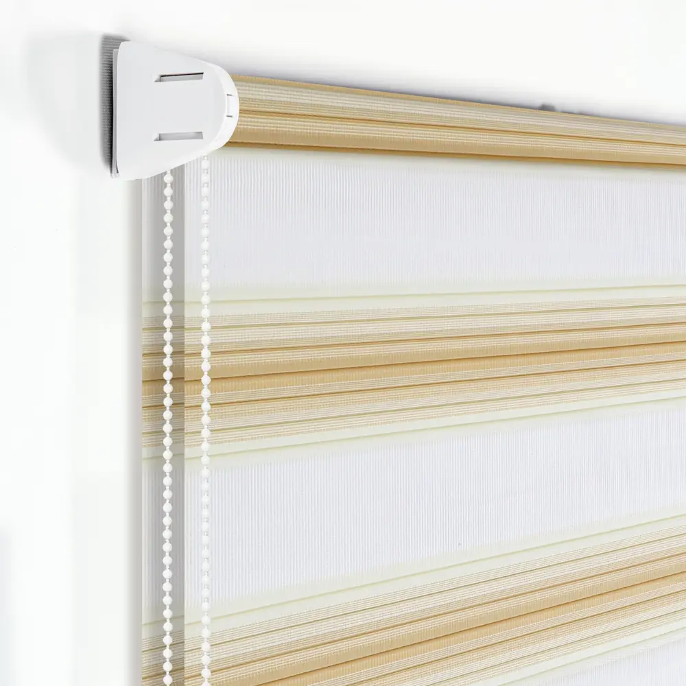 Штора рулонная день-ночь Palermo 150x250 см бежевая MIAMOZA Д/н Palermo STLM-2156440 - Вид №1