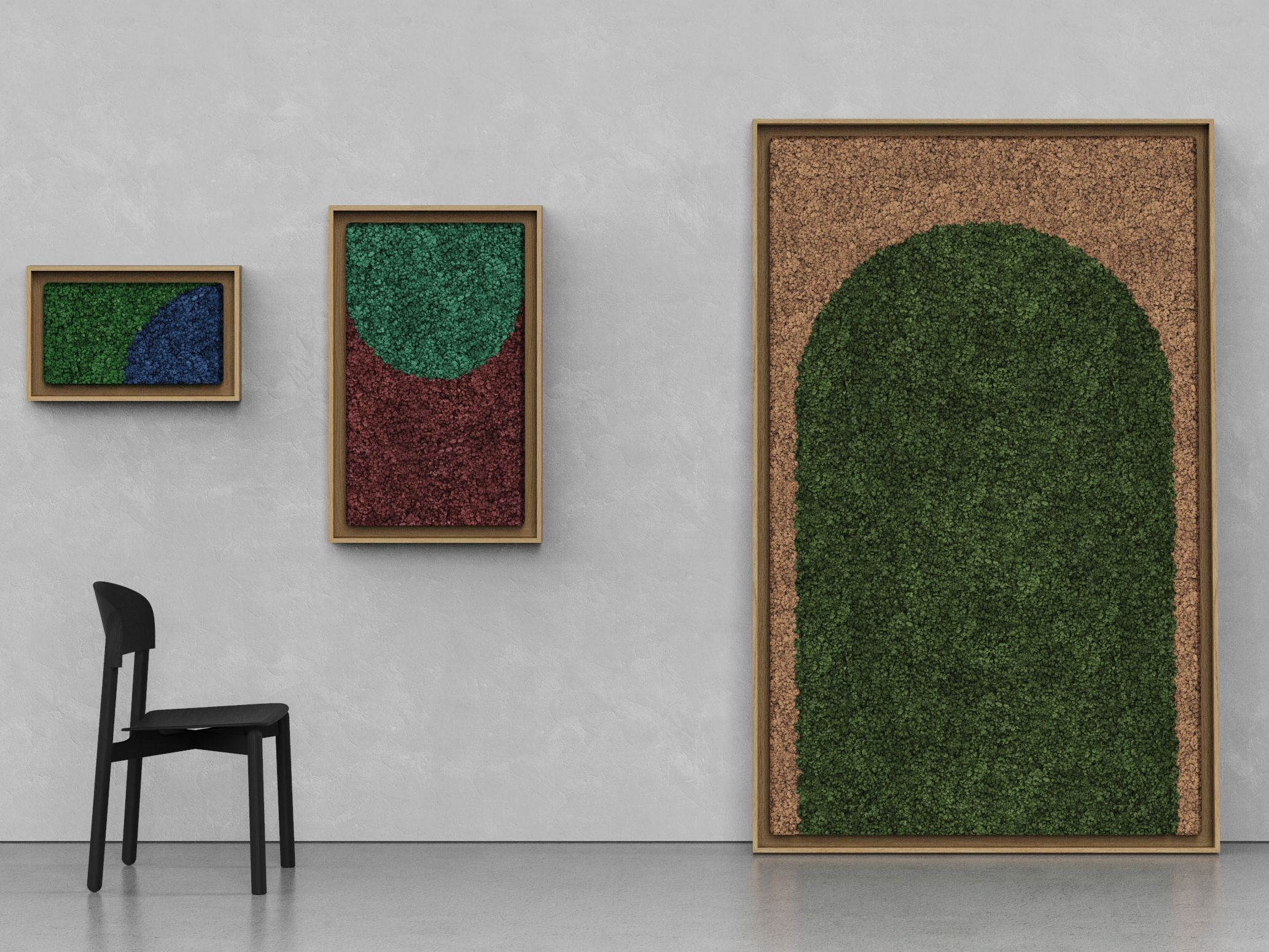 Акустическая панель из мха GREENMOOD FRAMED GEOMETRIC ARCH-00124960