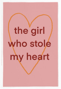 540087 Открытка "Girl stole heart" Opaperpaper