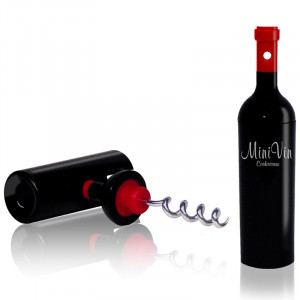 QL10033 Штопор для бутылок черный mini vin Qualy