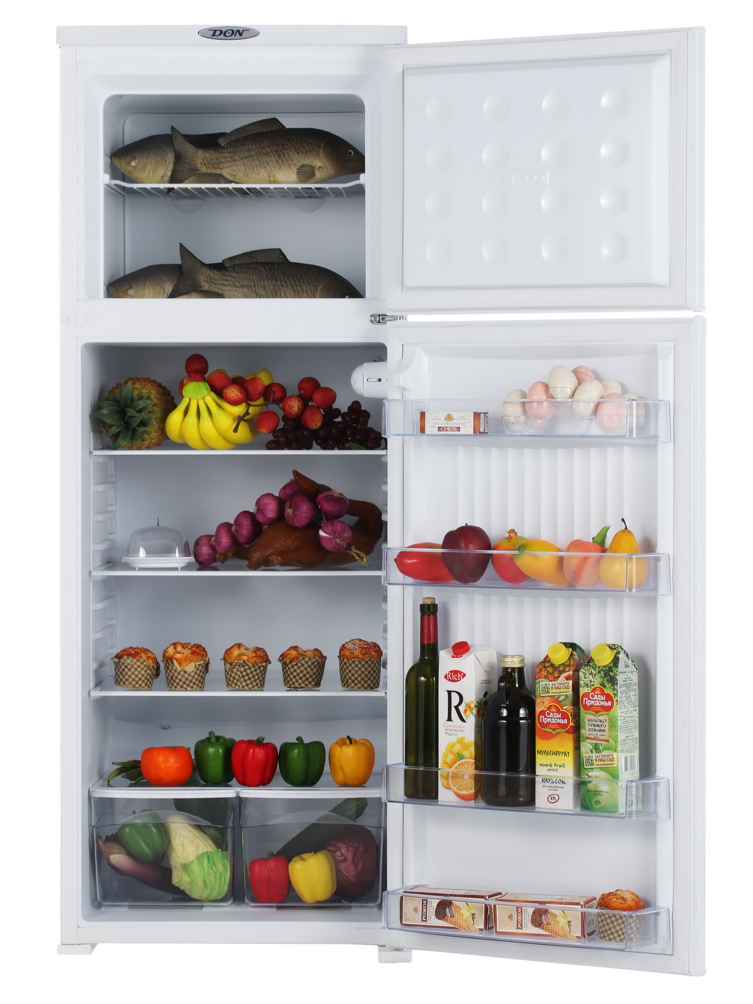 1229526 Холодильник с морозильником   DON R-226 B белый STDN-0136141 - Вид №5