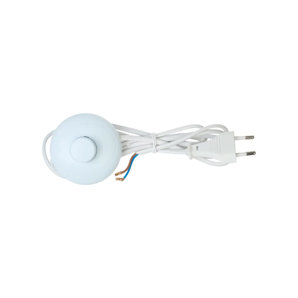 Выключатель ножной с проводом 28580 2 м цвет белый DUWI STLM-2046213 - Вид №1