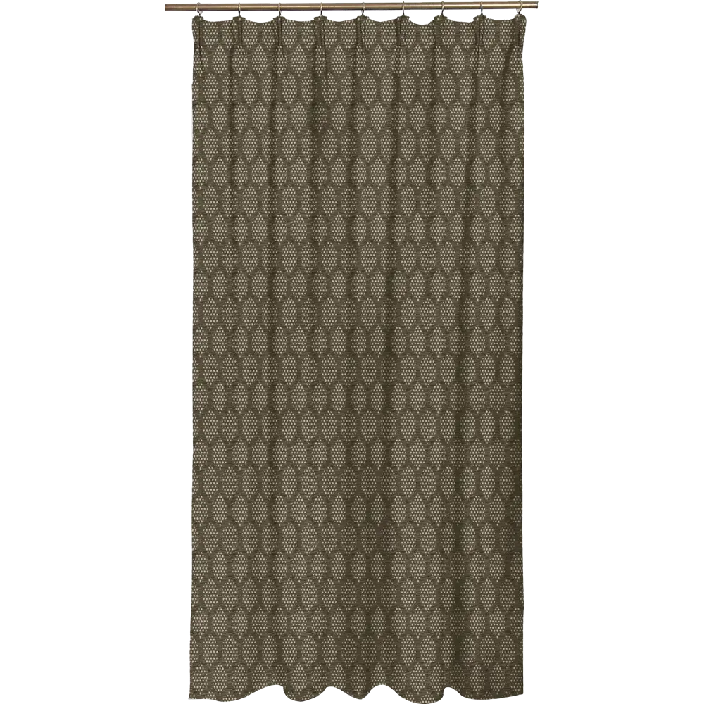 Штора на ленте Berolle, 200x280 см, геометрия, цвет коричневый INSPIRE STLM-2209681