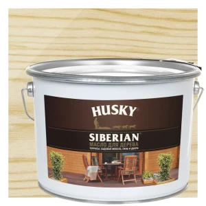Масло для дерева Husky Siberian для наружных работ 9 л 89349450