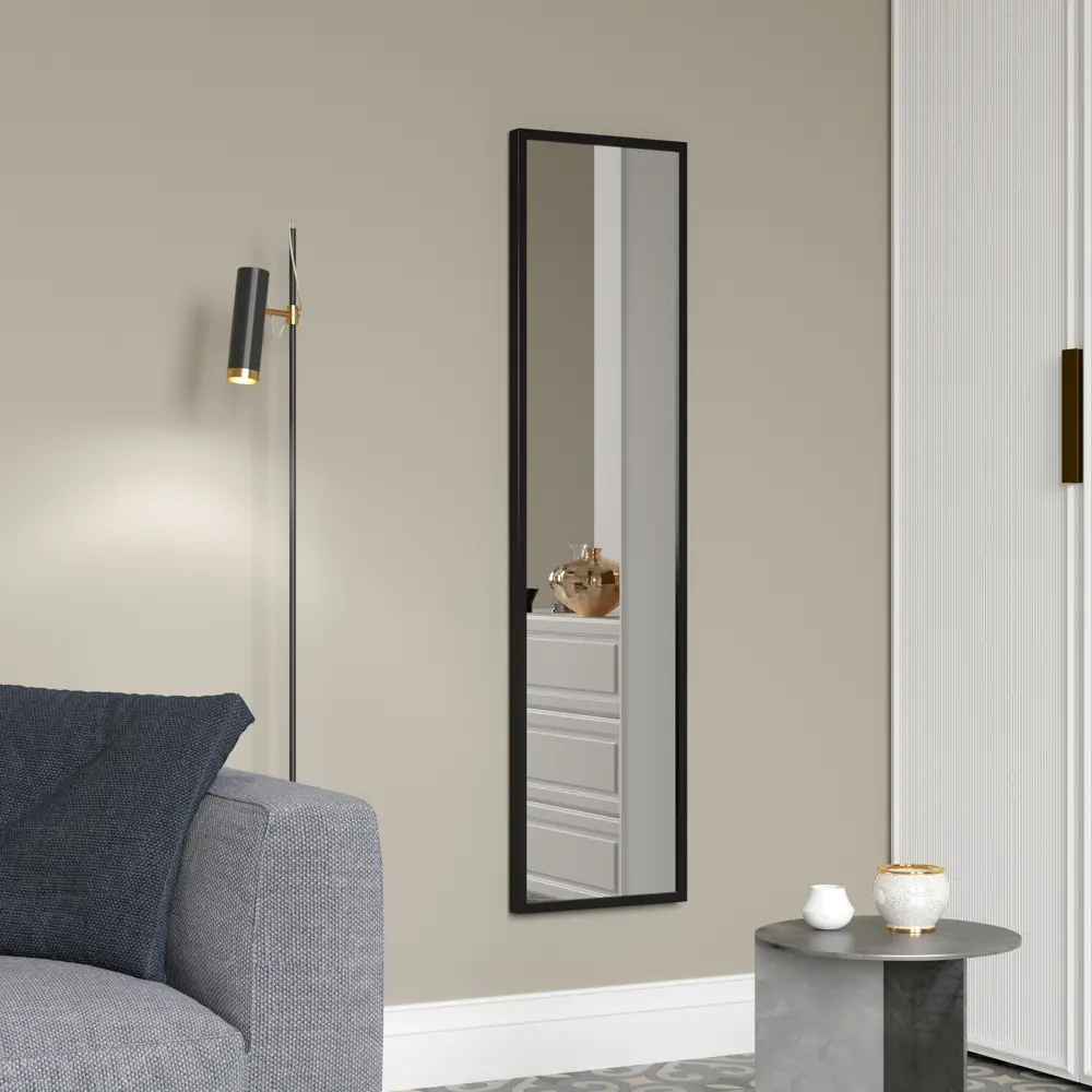 INSPIRE Вега — стильное черное зеркало для интерьера 86214655 STLM-0066788