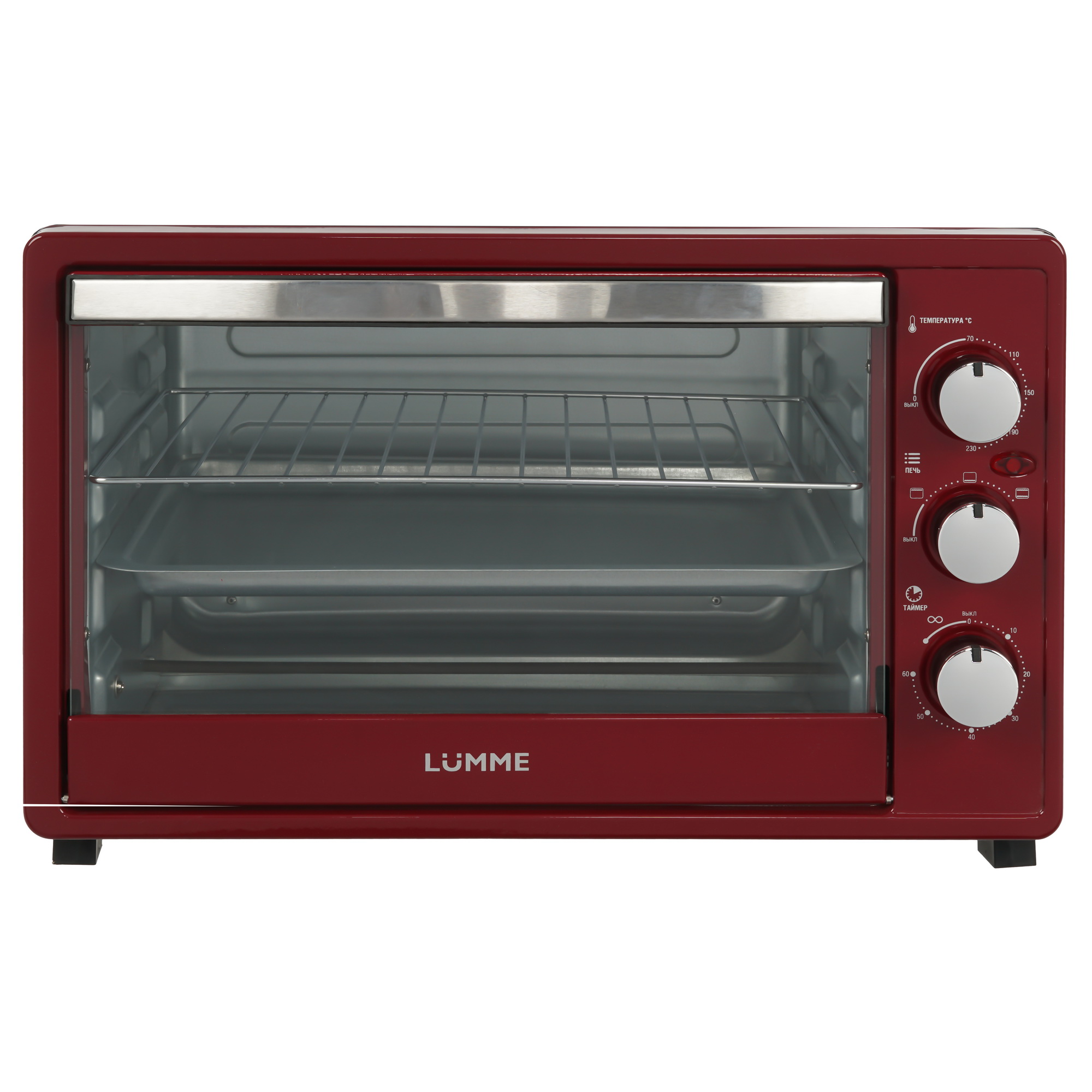 9226455 Мини-печь LUMME LU-EO1712A бордовый STDN-0094596