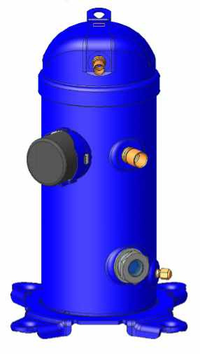 Danfoss MLZ — герметичные спиральные компрессоры MLZ058T2LQ9A Компрессор спиральный 121L8816  - Вид №5
