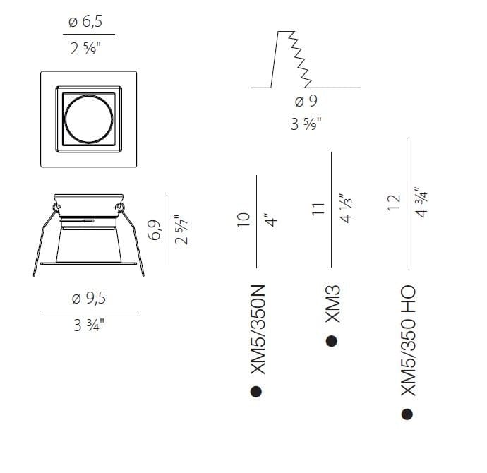 Алюминиевый квадратный светодиодный светильник Panzeri Джо ARCH-00053782 - Вид №2