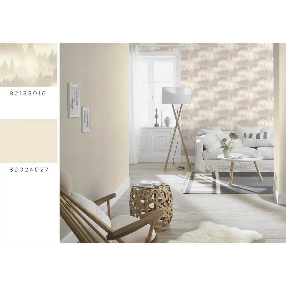 Обои флизелиновые Inspire бежевые 1.06 м 636840 CAROLYN STLM-2180033 - Вид №4