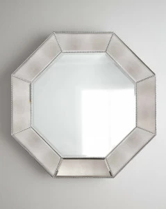 Зеркало восьмиугольное настенное в раме "Кристи" LOUVRE HOME НАСТЕННОЕ ЗЕРКАЛО 036165 Зеркальный