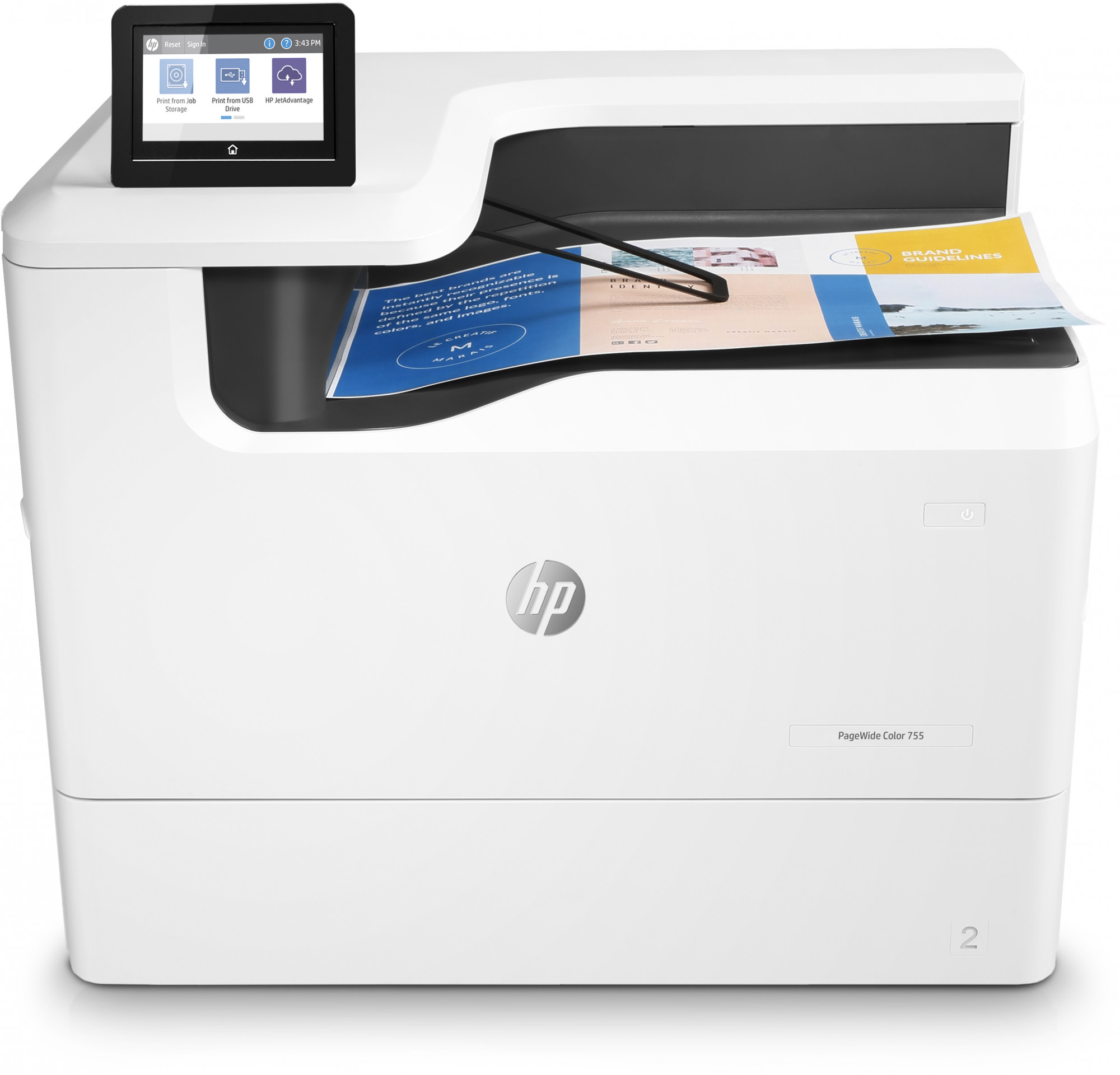 4PZ47A#B19 pagewide color 755dn printer HP Santreyd 