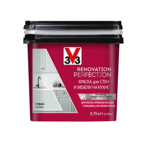 98294507 Краска для стен и мебели V33 RENOVATION PERFECTION 119699 туман, 0.75 л STLM-1373856