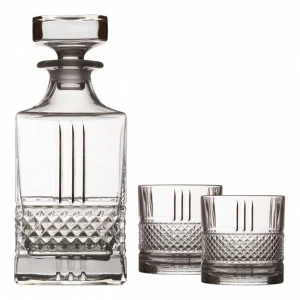 Декантер стеклянный с 2 стаканами прозрачный Verona MAXWELL & WILLIAMS VERONA 00-3946410 Прозрачный;серебро