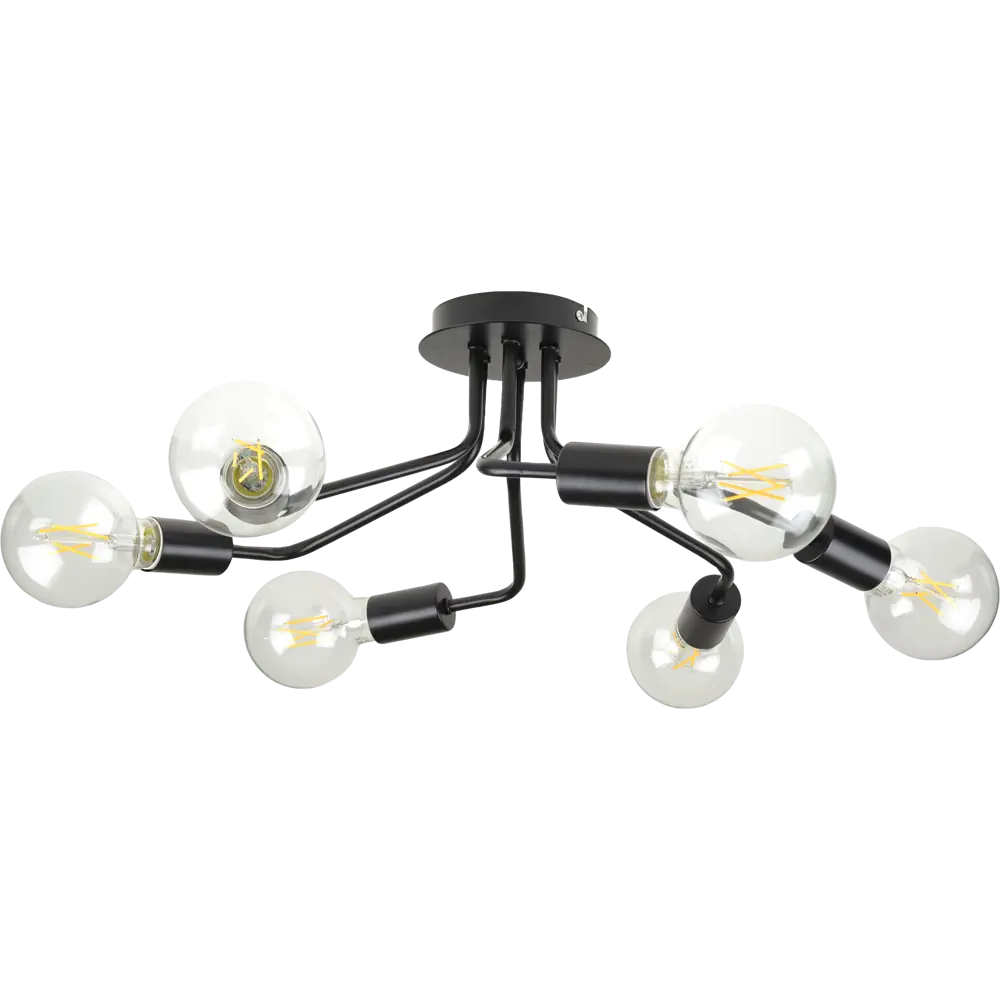 Люстра потолочная 10106, 6 ламп, 25 м², цвет чёрный СВЕТПРОМЪ STLM-2021767