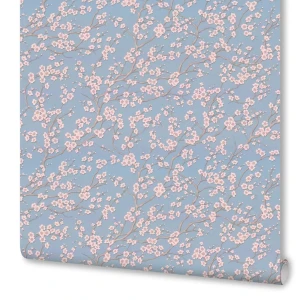 Обои флизелиновые Артекс Весна синие 1.06 м 10799-05Э