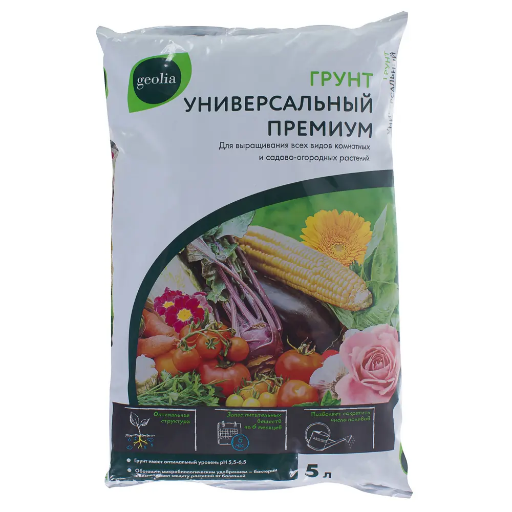 Грунт Geolia Премиум Универсальный 5 л STLM-2095615