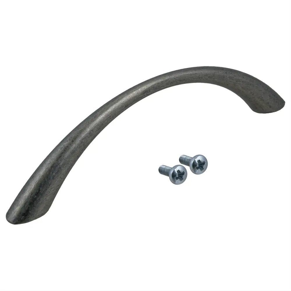 Мебельная ручка-скоба Jet 146 96 мм сталь античное серебро STLM-2082493 - Вид №1