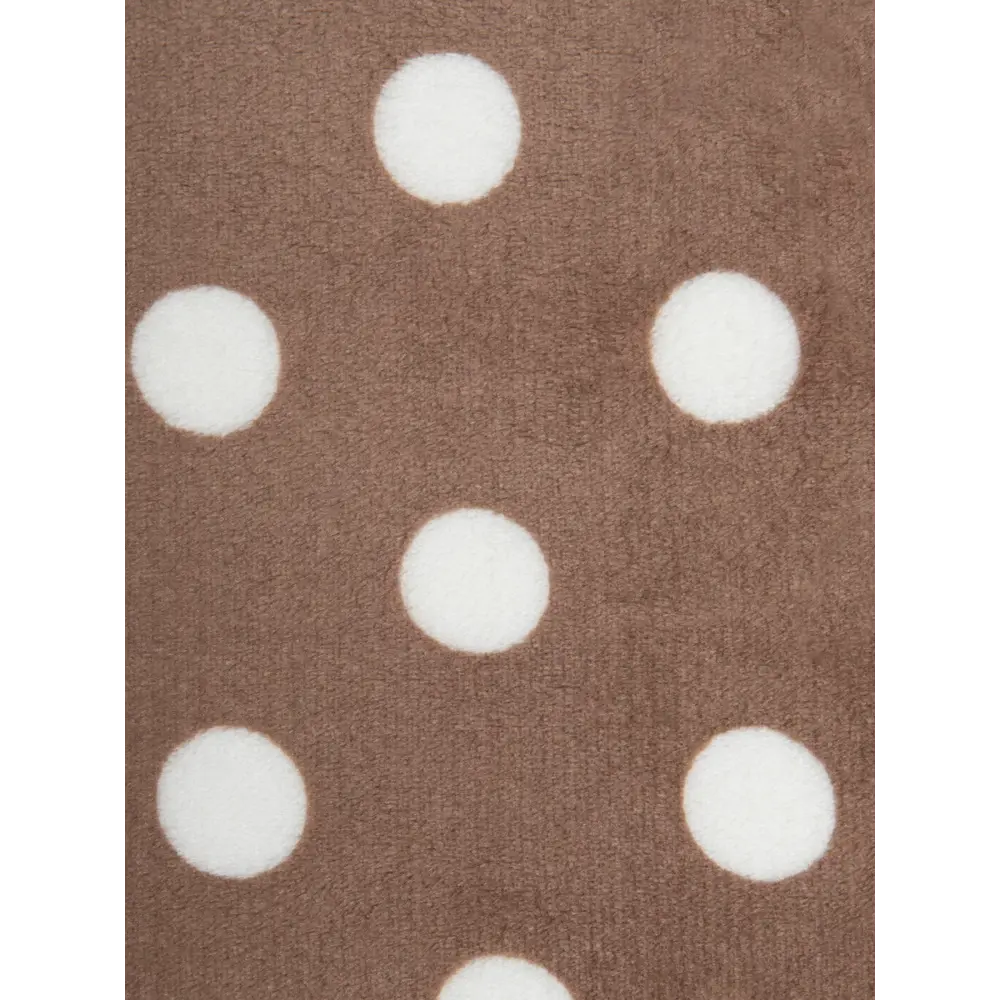 Плед Горох 150x200 см фланель цвет коричневый TEXREPUBLIC Печатный STLM-2078542 - Вид №3