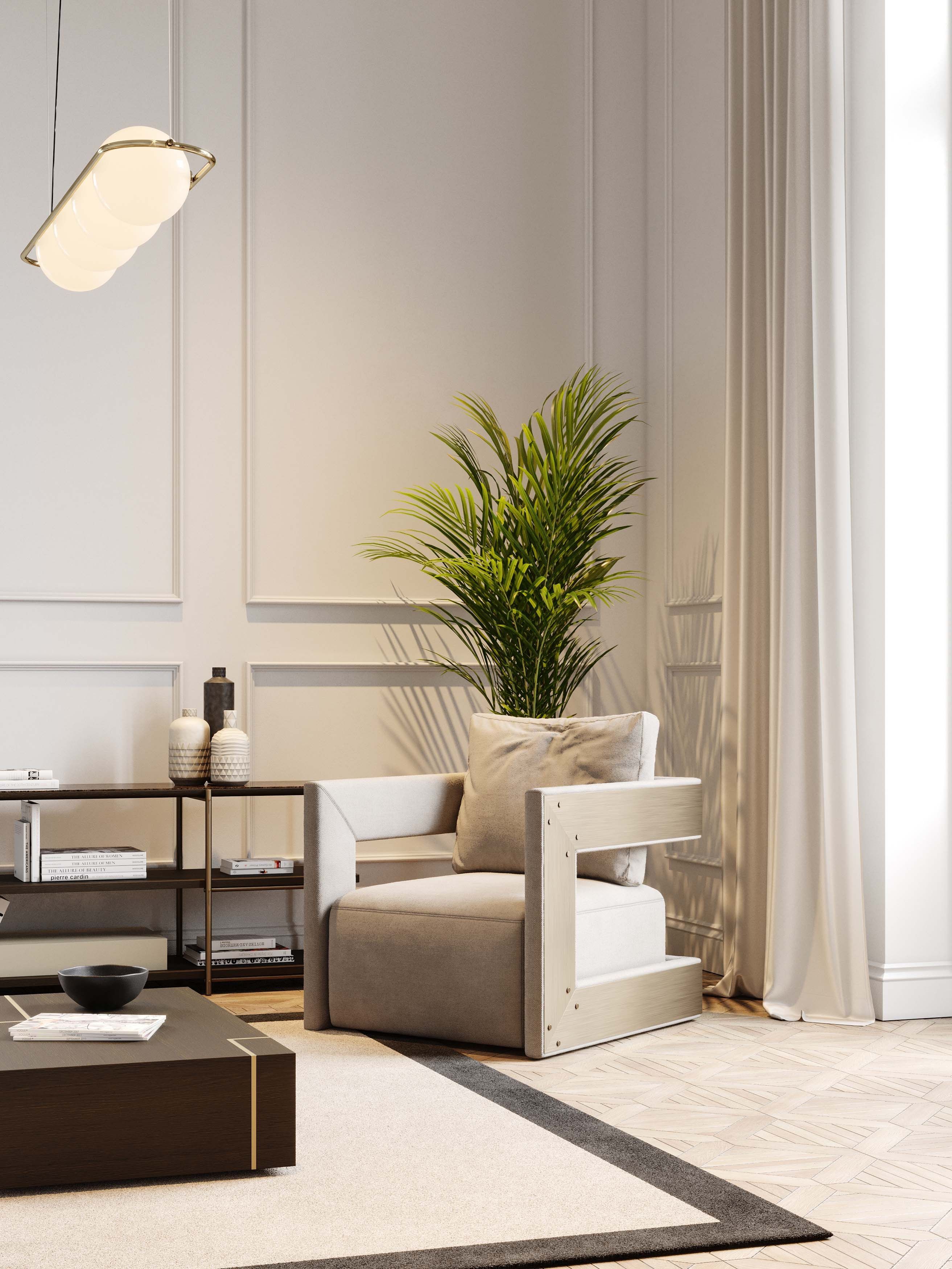 Бархатное кресло с подлокотниками Stylish Club His &amp ARCH-00142405 - Вид №8